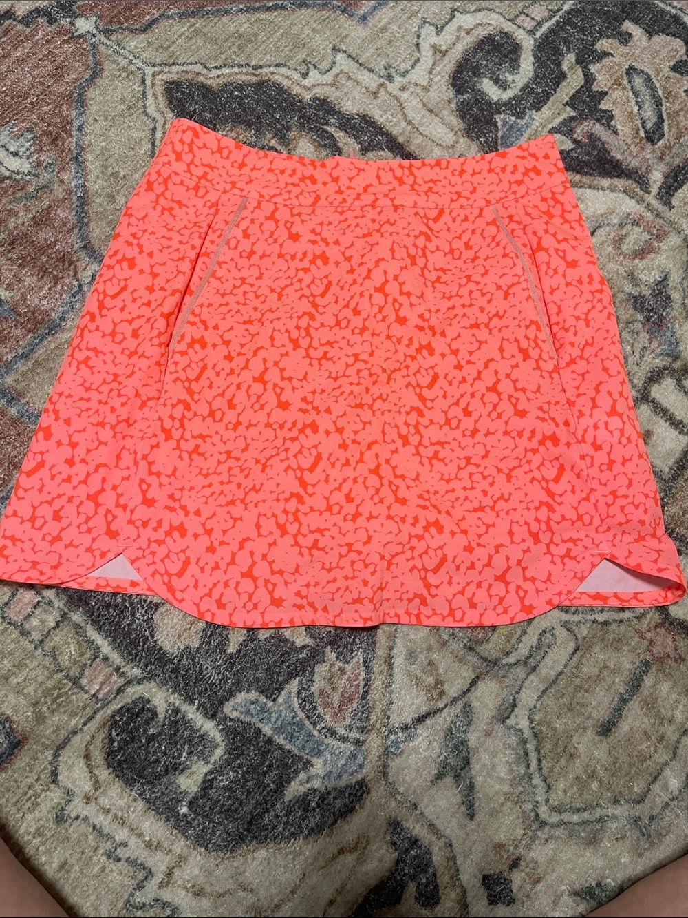 Vineyard Vines Coral Printed Skater Skort